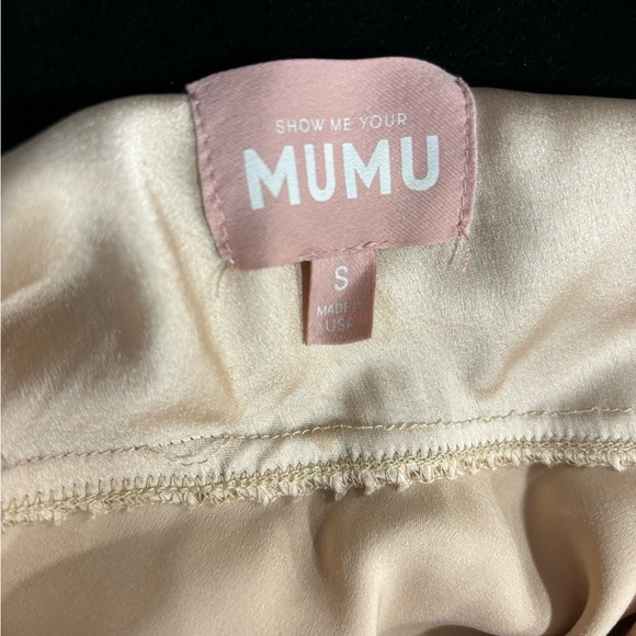 Show Me Your MuMu Champagne Tuscany Maxi Slip Dress Size Small - Picture 4 of 7